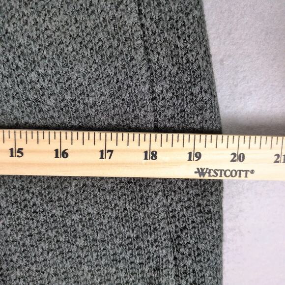 One September Anthropologie Gray Knit Top Women's S Long Lace Sleeves, Back Trim - Picture 8 of 10